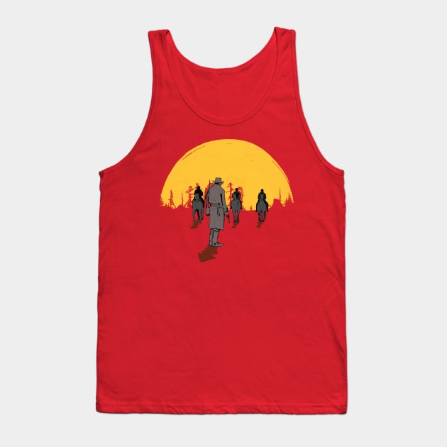 Red Dead Cowboys Tank Top by Yaalala